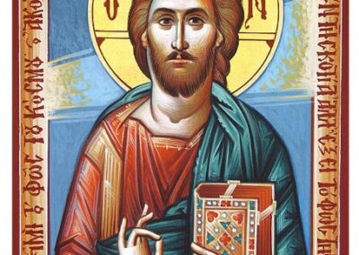 [1084] [40Χ30] ΧΡΙΣΤΟΣ ΦΩΤΟΔΟΤΗΣ.  ΕΓΩ ΕΙΜΙ ΤΟ ΦΩΣ ΤΟΥ ΚΟΣΜΟΥ….